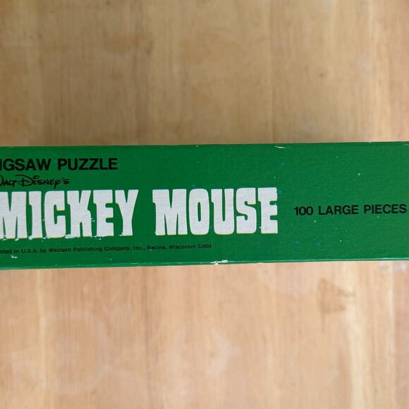 Sealed New 1970s 100 PC Whitman Walt Disney Mickey Mouse & Pluto Puzzle - Picture 4 of 7
